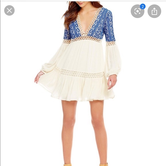 white long sleeve mini dress